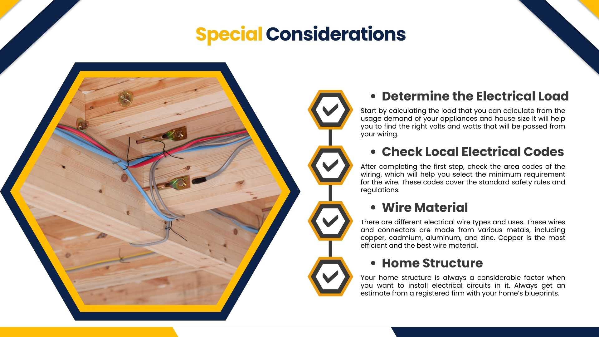 special consideration electrical wiring for houses 🏘 